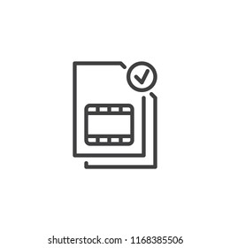 Dual sim notification outline icon. linear style sign for mobile concept and web design. Double Sim Card simple line vector icon. Symbol, logo illustration. Pixel perfect vector graphics