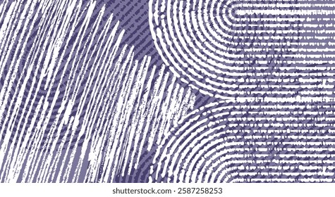 Dual Texture: Geometric Lines and Curves in an Abstract Pattern