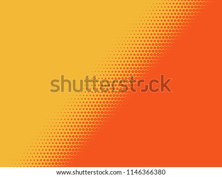 Dual Tone Halftone Diagonal Background. Vector Illustration.