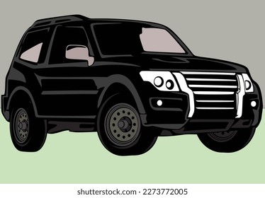 dual tone sport utility vehicle vector design