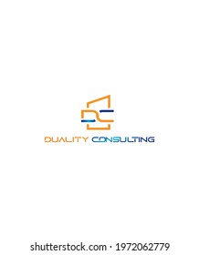 Duality Consulting Modern Creative Logo Template 