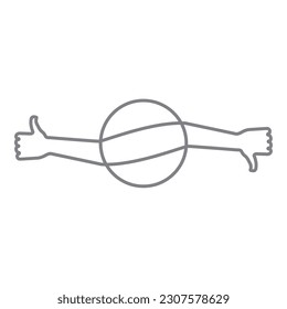 Dualität von Pro - und Kontrast - Design - Vorlage