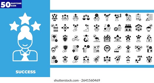 dualtone icon collection. Containing team, cooperation, group, people, organization, collaboration, communication, partnership, leadership, support, unity, community
