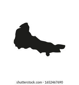 Duarte region map in Dominican Republic country