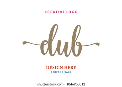 El logotipo del grabado DUB es sencillo, fácil de entender y autoritario