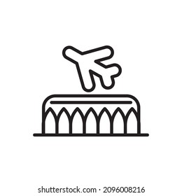 DUBAI AIRPORT Symbol in Vektorgrafik. Logotyp
