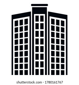 Dubai apartments building icon. Simple illustration of Dubai apartments building vector icon for web design isolated on white background
