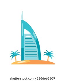 icono de construcción de dubai vector aislado