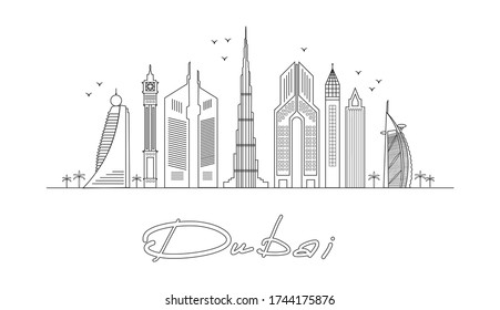 4,006 Dubai outline Images, Stock Photos & Vectors | Shutterstock