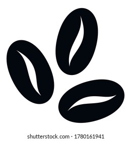 Dubai coffee beans icon. Simple illustration of dubai coffee beans vector icon for web design isolated on white background