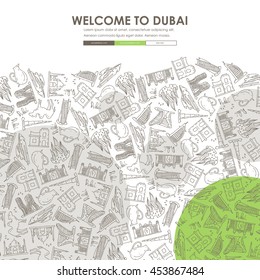 Dubai Doodle Website Template Design