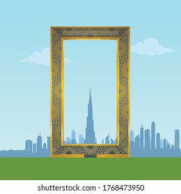 Dubai Frame Landmark Skyline View