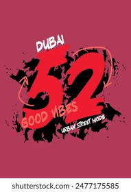 dubai good vibes,t-shirt design fashion vector