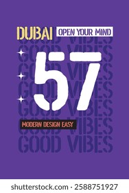 dubai good vibes,t-shirt design fashion vector