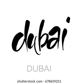 dubai lettering template