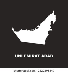 Dubai map icon vector illustration symbol design