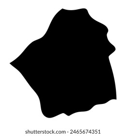 Dubai map silhouette. Vector image