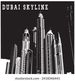 Arte de Skyline de Dubái: Celebren la modernidad con rascacielos de dubai