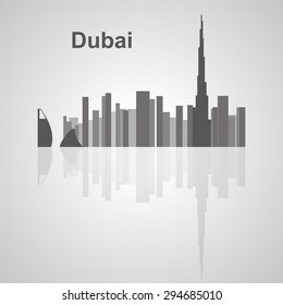 Dubai skyline  for your design, concept Illustration.