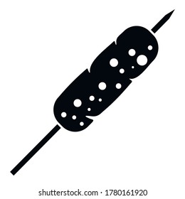 Dubai sweet stick icon. Simple illustration of dubai sweet stick vector icon for web design isolated on white background