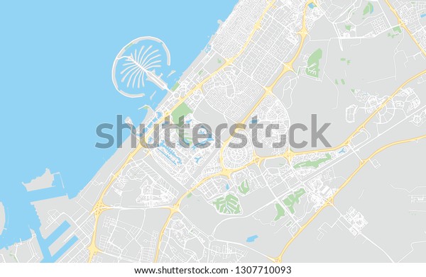 Dubai Uae Classic Colors Printable Map Stock vektor royaltyfri dubai-uae-classic-colors-printable-map-stock-vektor-royaltyfri