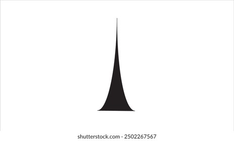 Dubai, UAE - March 21, 2022: The Burj Khalifa Arabic Tower on a white background.