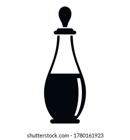 Dubai wine glass icon. Simple illustration of Dubai wine glass vector icon for web design isolated on white background