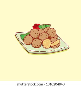 DUBAI'S TYPICAL FOOD, CALLED FALAFEL