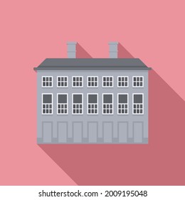 Dublin building icon flat vector. Ireland skyline building. Dublin landmark