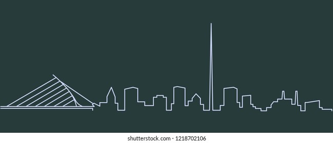 Dublin Single Line Skyline