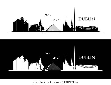 Horizonte de Dublin - ilustração vetorial