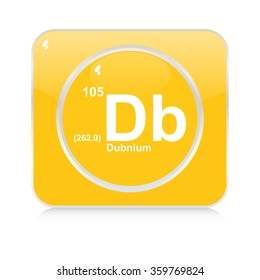 dubnium chemical element button