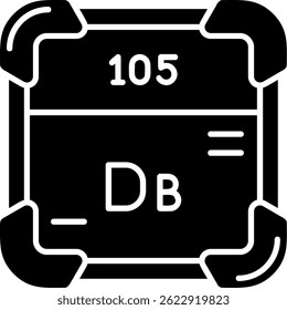 Dubnium Line vector Icon Design