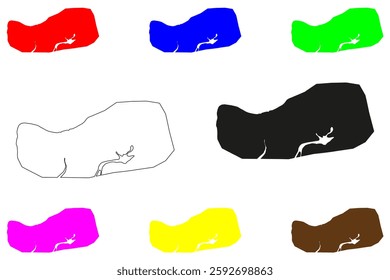 Dubreka city (Republic of Guinea, Guinea-Conakry, Kindia Region) map vector illustration, scribble sketch Dubréka map