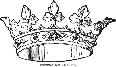 Corona Ducal, del diccionario de palabras y cosas, 1888.