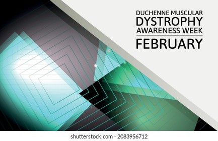 Duchenne Muscular Dystrophy Awareness Week. Design Suitable For Greeting Card Poster And Banner