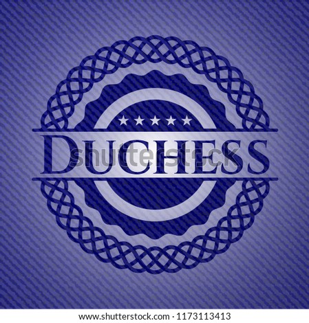 Duchess with denim texture