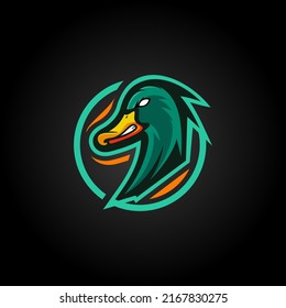 Duck Angry Esports Logo Templates.