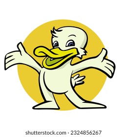 Duck Animal Mascot vector illustration