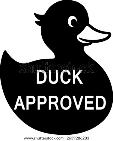 Duck Approved High Quality EPS Vector File Featuring Clean and Editable Elements for Professional Print, Web, and Graphic Design Use