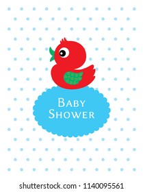 duck baby shower card