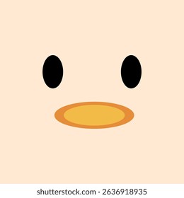 Duck background with contact shape. Vector illustration