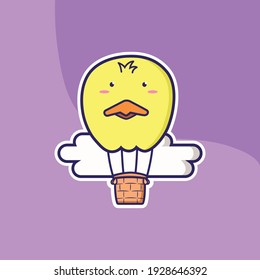 Duck Balloon in the sky