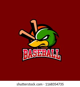 Duck Baseball Emblem Logo