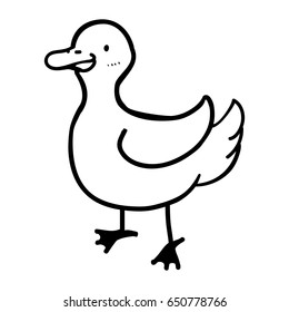 Duck bird cartoon
