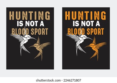 Duck bird hunting t-shirt. Emblem with flying wild duck drake, mallard engraved illustration and typography. Hunting club, shooting season opening apparel print design