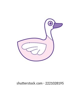 duck bird icon vector image with white background