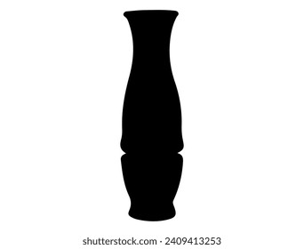 Duck call, Duck Hunting silhouette vector art white background