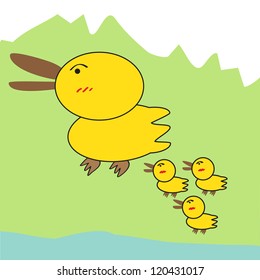 Duck cartoon