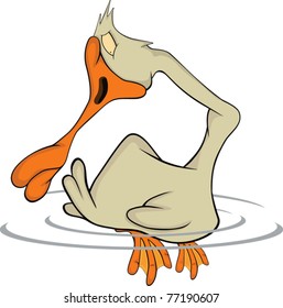 Duck. Cartoon